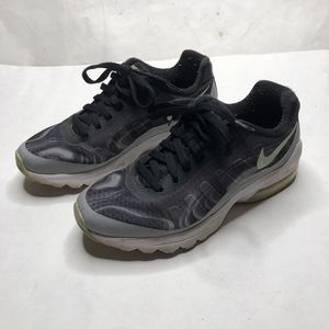 Nike Air Max Invigor Print Running Shoes Size 7.5 Black Mint Grey 749862-009